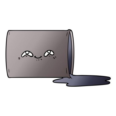 vektör çizim karikatür petrol davul