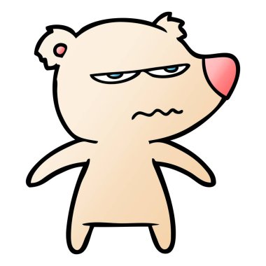 kızgın ayı karikatür vektör çizim