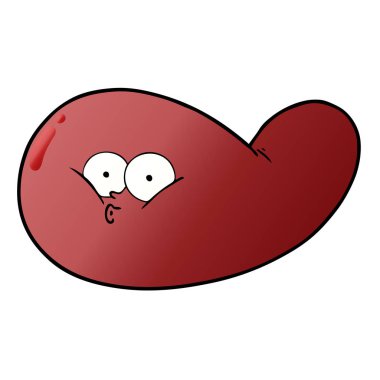 vektör çizim karikatür mesane