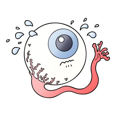 vektör çizim karikatür göz küresi