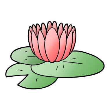 vektör çizim karikatür nilüfer