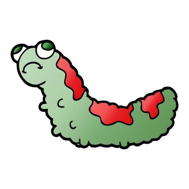 vektör çizim karikatür tırtıl