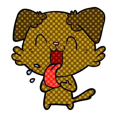 Çizgi film köpeğinin vektör çizimi