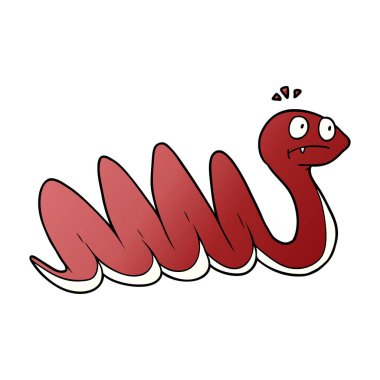 Çizgi film yılanının vektör çizimi