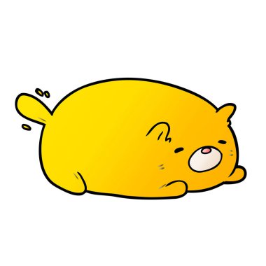 Çizgi film kedisinin vektör çizimi