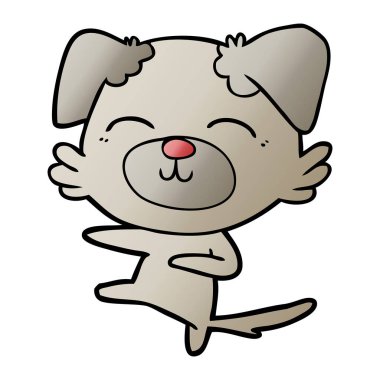 Çizgi film köpeğinin vektör çizimi