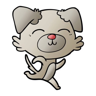 Çizgi film köpeğinin vektör çizimi