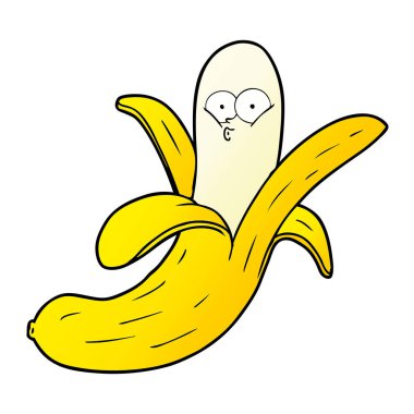 çizgi film muz ile yüz