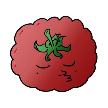 vektör çizim karikatür domates