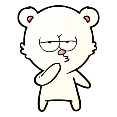 sıkılmış kutup ayısı çizgi film