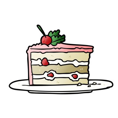 çizgi film lezzetli tatlı; kek