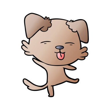 Çizgi film köpeğinin vektör çizimi