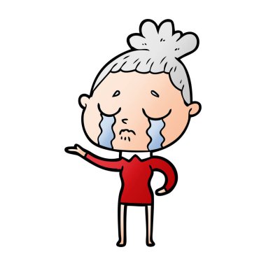 vektör çizim ayı ağlıyor çizgi film