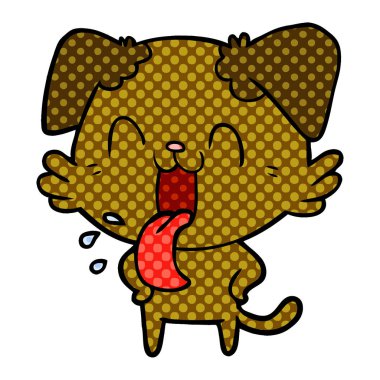 Çizgi film köpeğinin vektör çizimi