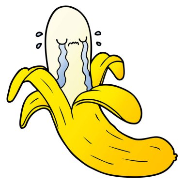 vektör çizim karikatür muz