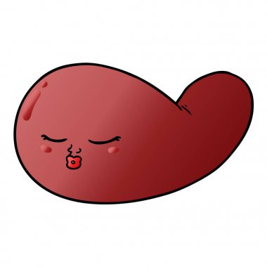 vektör çizim karikatür mesane