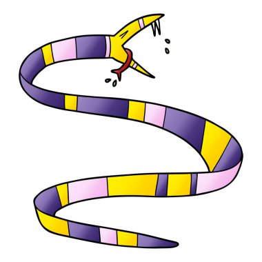 Çizgi film yılanının vektör çizimi