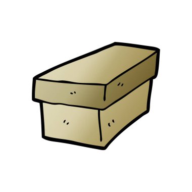 vektör çizim karikatür karton kutu