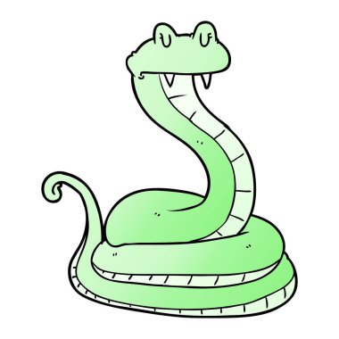 Çizgi film yılanının vektör çizimi