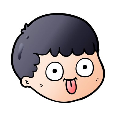 vektör çizim karikatür erkek yüz