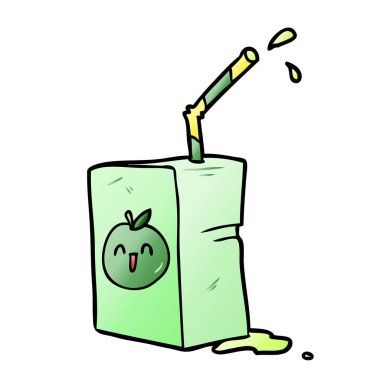 çizgi film elma meyve suyu