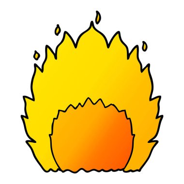 vektör çizim karikatür yangın