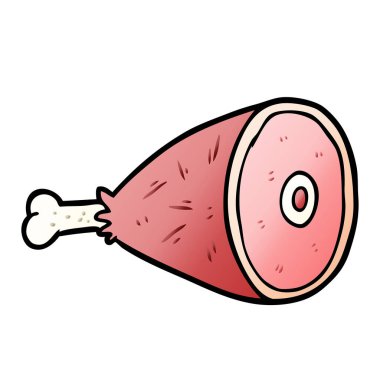 etin pişmiş karikatür bacak