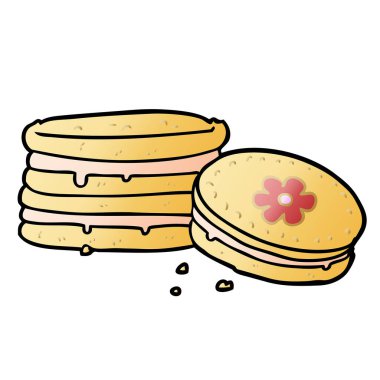 vektör çizim karikatür bisküvi