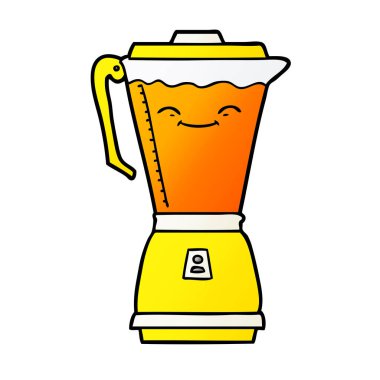 vektör çizim karikatür mutfak robotu