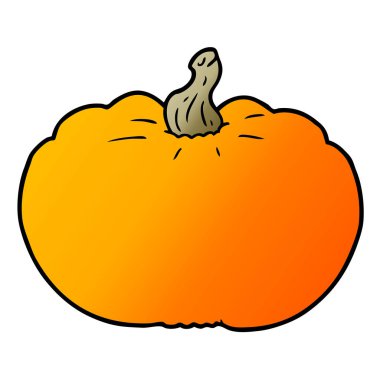 Çizgi film balkabağının vektör çizimi