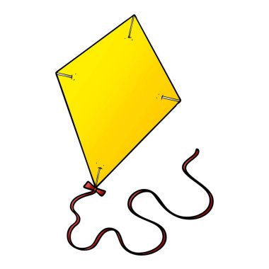 vektör çizim karikatür uçurtma