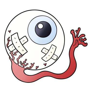 vektör çizim karikatür göz küresi