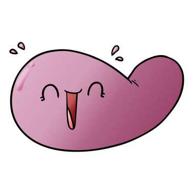 vektör çizim karikatür mesane