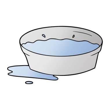 çizgi film köpek su kabı