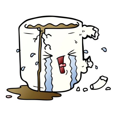 vektör çizim karikatür kırık kupa