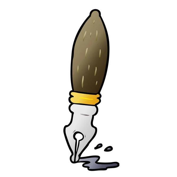 漫画伝統的な万年筆 — ストックベクタ