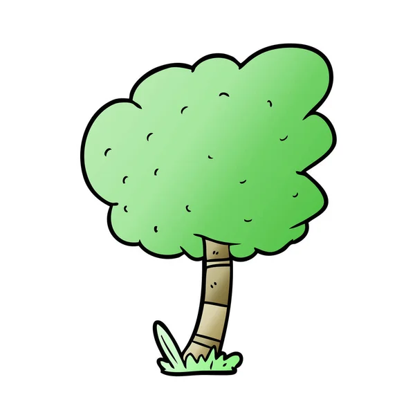 Illustration Vectorielle Dessin Animé Arbre — Image vectorielle