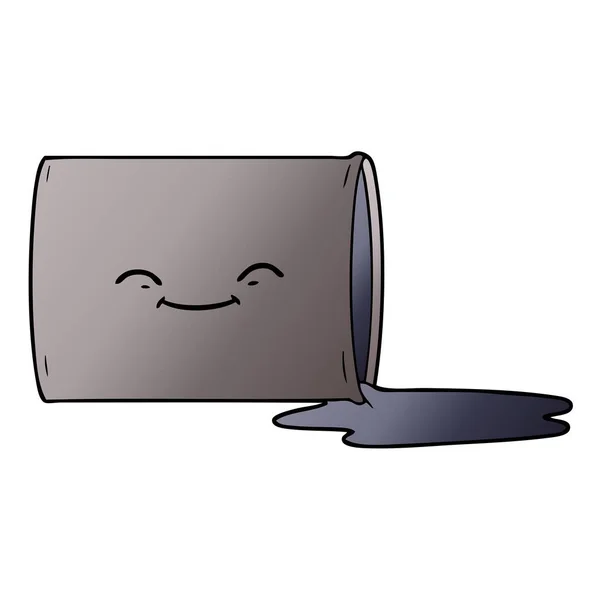 Cartoon Šťastný Ropy Buben — Stockový vektor