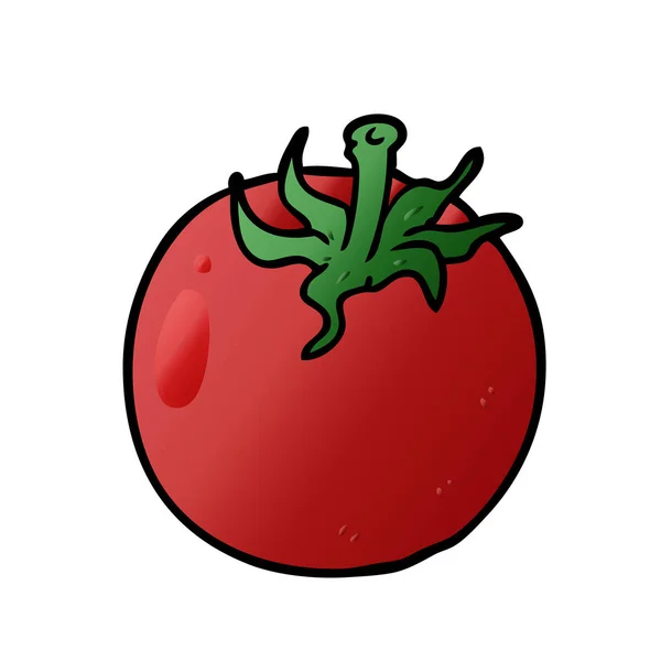 Ilustração Vetorial Tomate Cartoon — Vetor de Stock