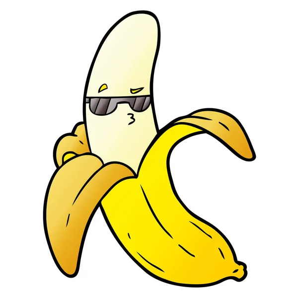 Vektorillustration Der Cartoon Banane — Stockvektor