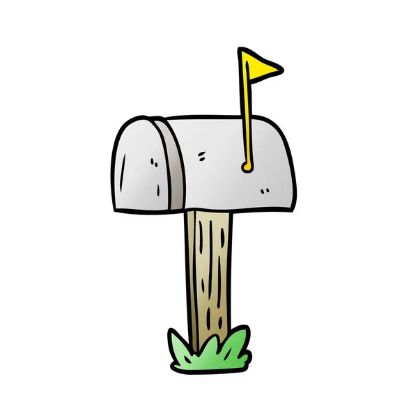 漫画メールボックスのベクトル イラスト — ストックベクタ