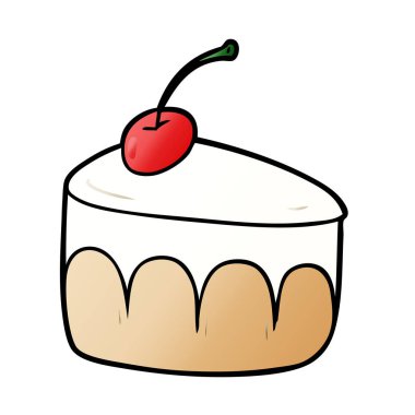 çizgi film lezzetli tatlı vektör çizim