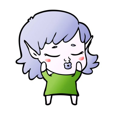 güzel çizgi film elf kızı