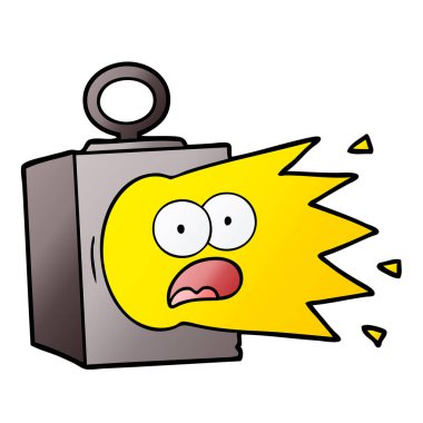 vektör çizim karikatür endüstriyel lamba