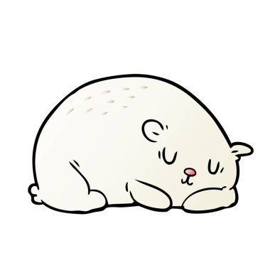 uykulu kutup ayısı çizgi film