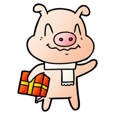 hediye domuzla gergin çizgi film