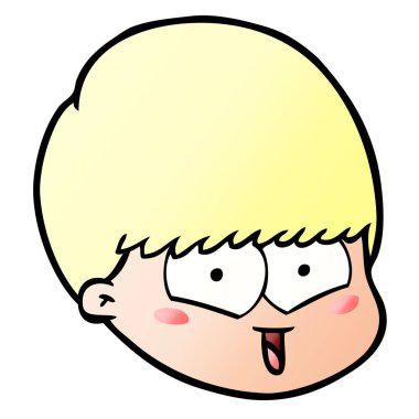 vektör çizim karikatür mutlu çocuk