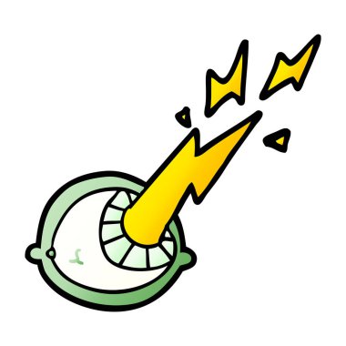 vektör çizim karikatür göz küresi