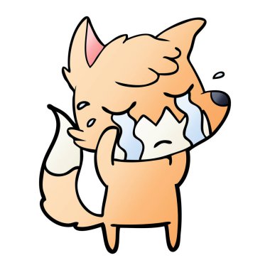 vektör çizim ayı ağlıyor çizgi film