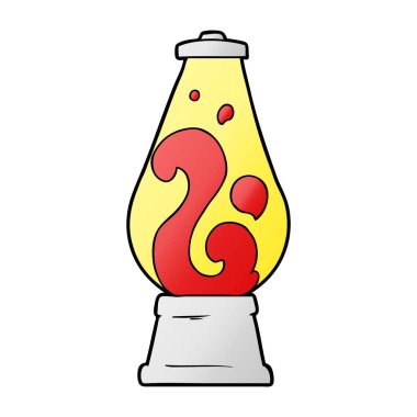 çizgi film retro lav lambası